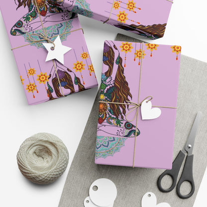 Yoga Goddess Meditation Lotus Mandala - Gift Wrapping Paper