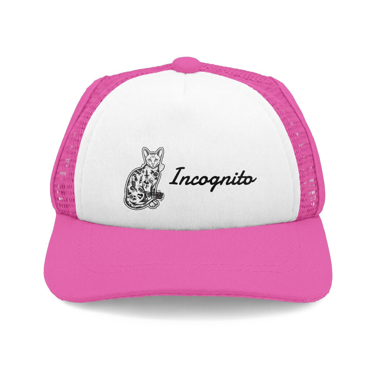 Dog Trucker Hat - Incognito Tattooed Cat