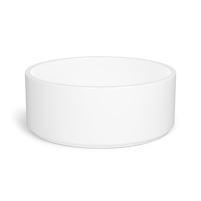 Floral Butterfly Pet Bowl — Ceramic Dog & Cat Food Dish