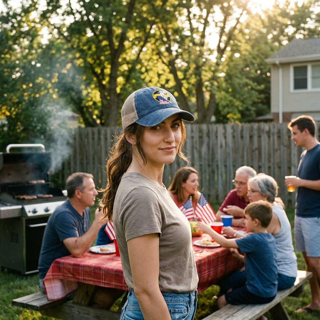 Happy 250th Birthday America — Women's Washed Mesh-Back Cap