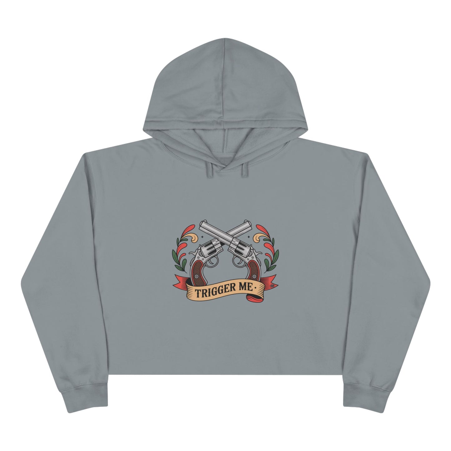 Trigger Me - Cropped Hoodie — Vintage Graphic