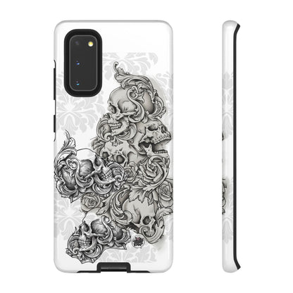 Cascading Skulls - Tough Phone Cases Available in most Galaxy series.