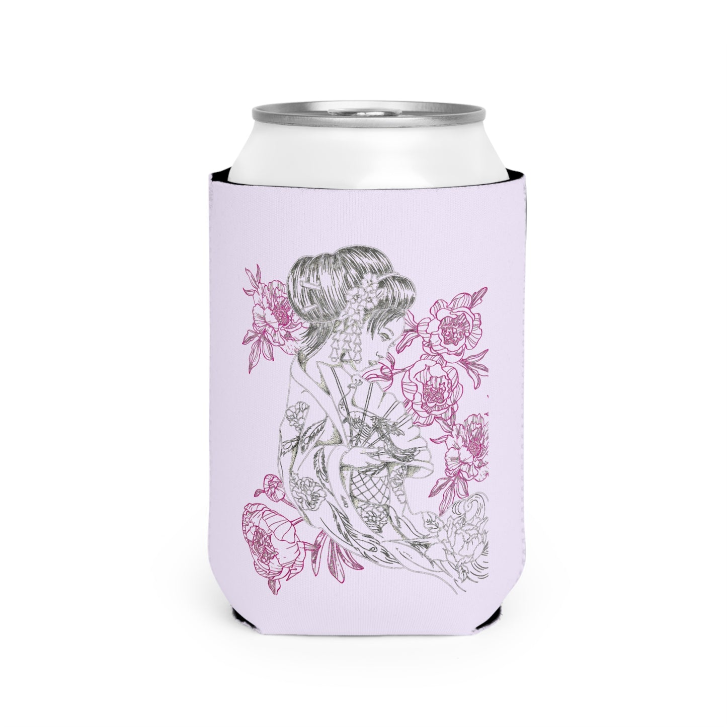 Flowing Geisha Tattoo - Can Cooler Sleeve