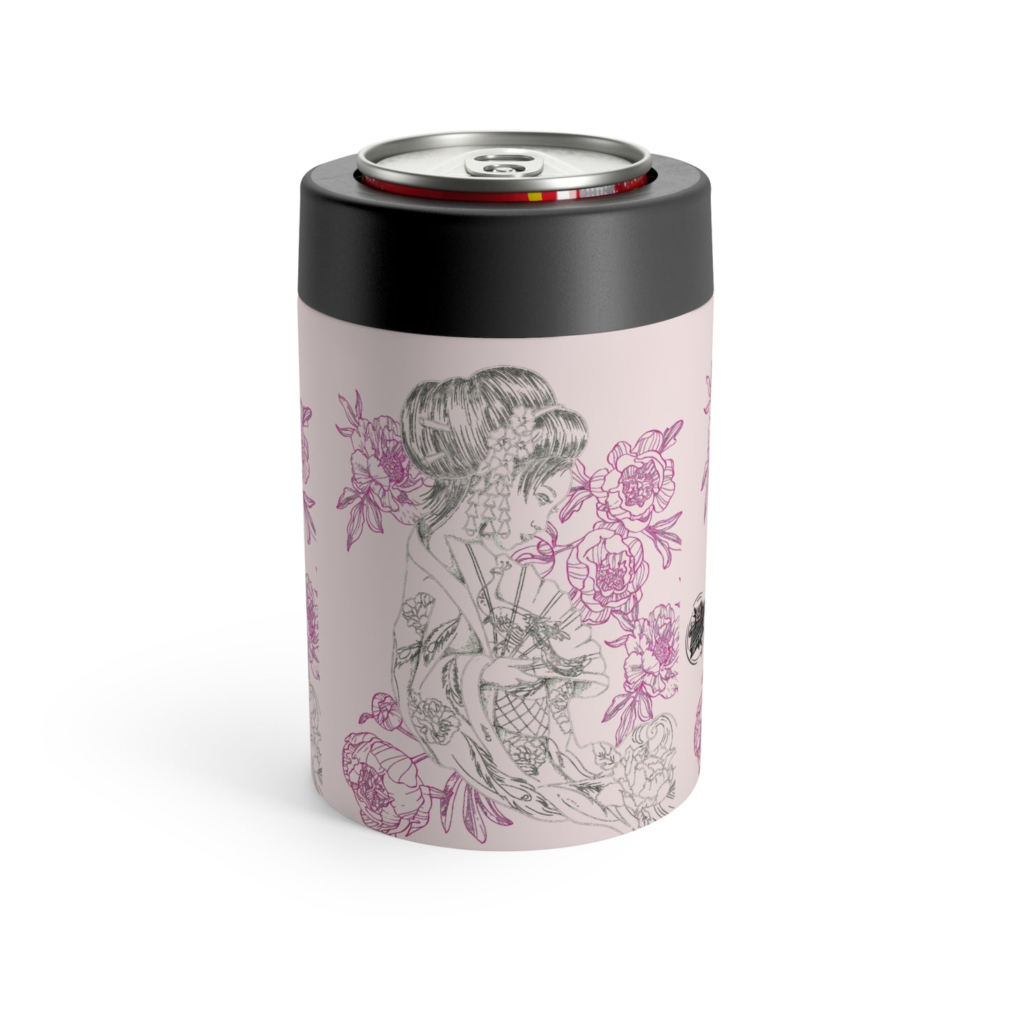 Flowing Geisha Can Holder — Insulated Stainless Steel 12oz Cooler