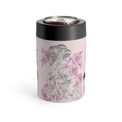 Flowing Geisha Can Holder — Insulated Stainless Steel 12oz Cooler