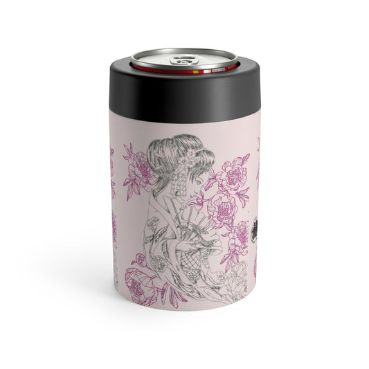 Flowing Geisha Can Holder — Insulated Stainless Steel 12oz Cooler