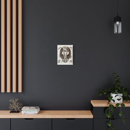 African-Inspired Totem Tattoo - Satin Canvas Print — 11" x 14" Wall Art