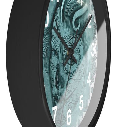 Beautiful Face Tattoo Artwork - Wall Clock