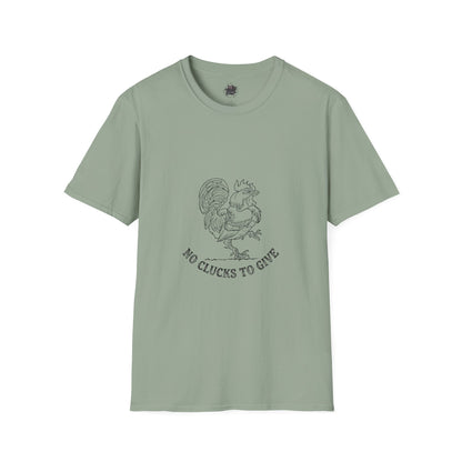 Rooster Tattoo "No Clucks To Give" Unisex T-Shirt