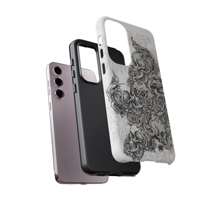 Cascading Skulls - Tough Phone Cases Available in most Galaxy series.