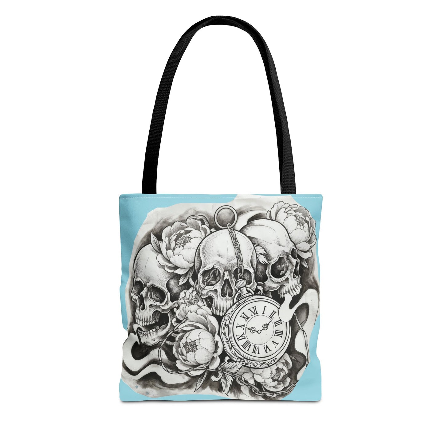 Skull Time - Tote Bag — Gothic Vintage Tattoo Art