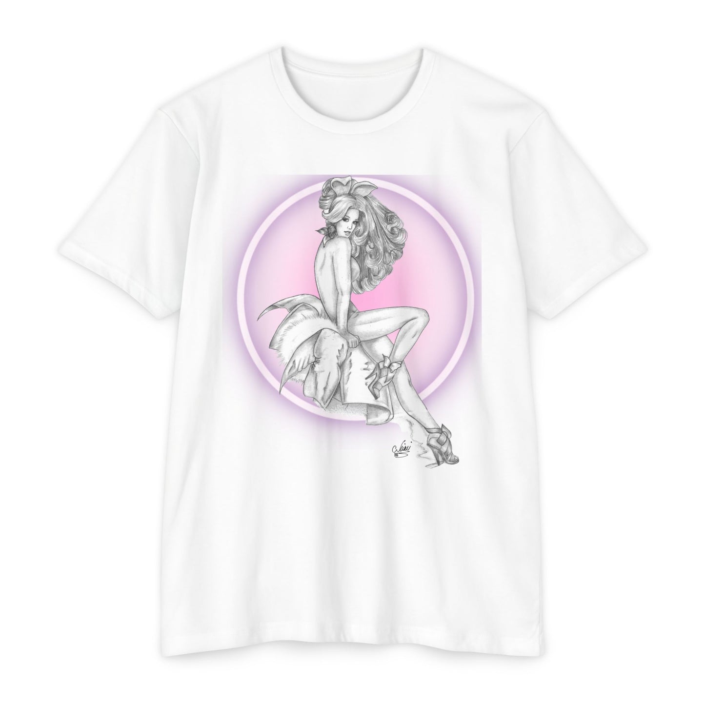 Pretty Bunny Vintage Artwork - Unisex TShirt