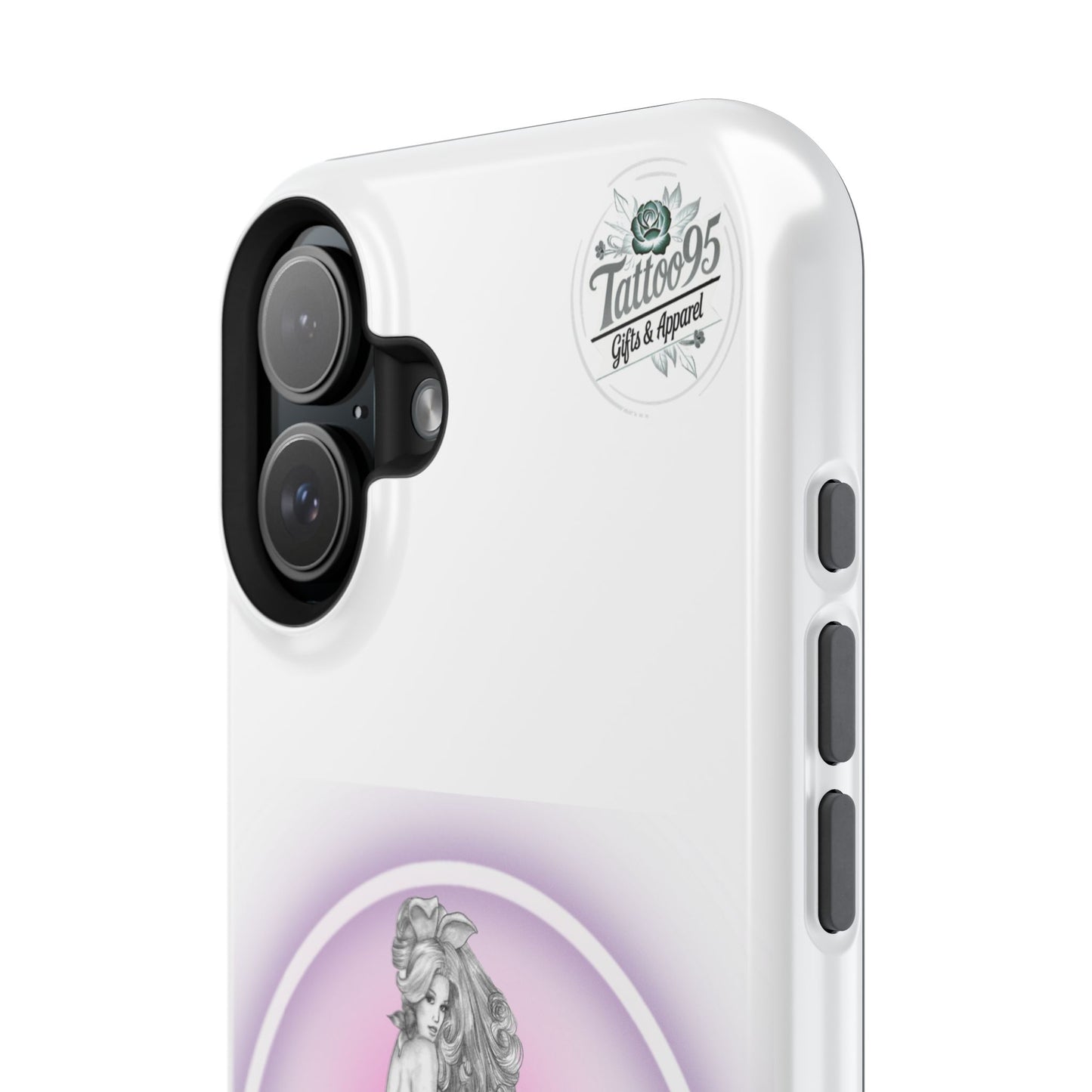 Pretty Bunny Vintage Artwork - iPhone Case