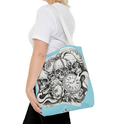 Skull Time - Tote Bag — Gothic Vintage Tattoo Art