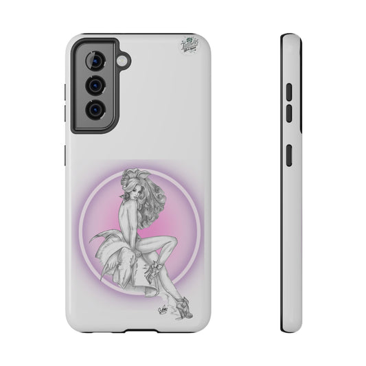 Pretty Bunny Vintage Artwork - Samsung Galaxy Phone Case