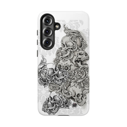 Cascading Skulls - Tough Phone Cases Available in most Galaxy series.