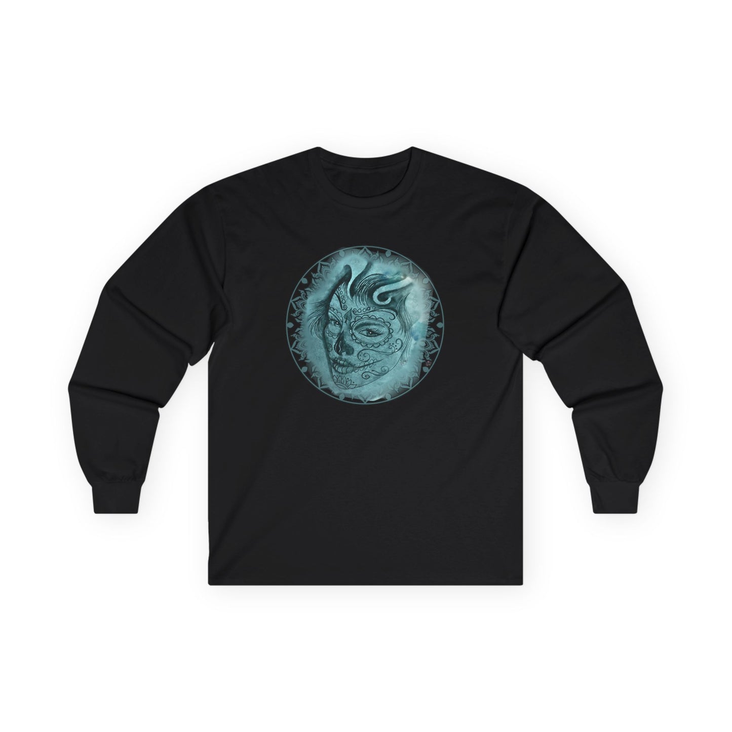 Beautiful Face Tattoo Artwork - T-Shirt Long Sleeve
