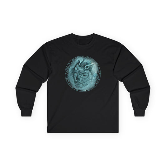 Beautiful Face Tattoo Artwork - T-Shirt Long Sleeve