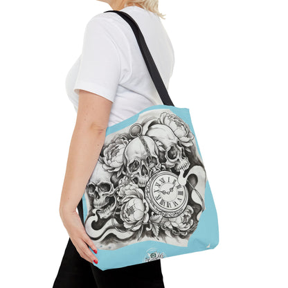 Skull Time - Tote Bag — Gothic Vintage Tattoo Art