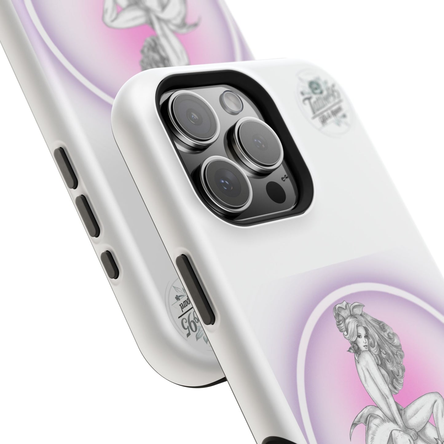 Pretty Bunny Vintage Artwork - iPhone Case