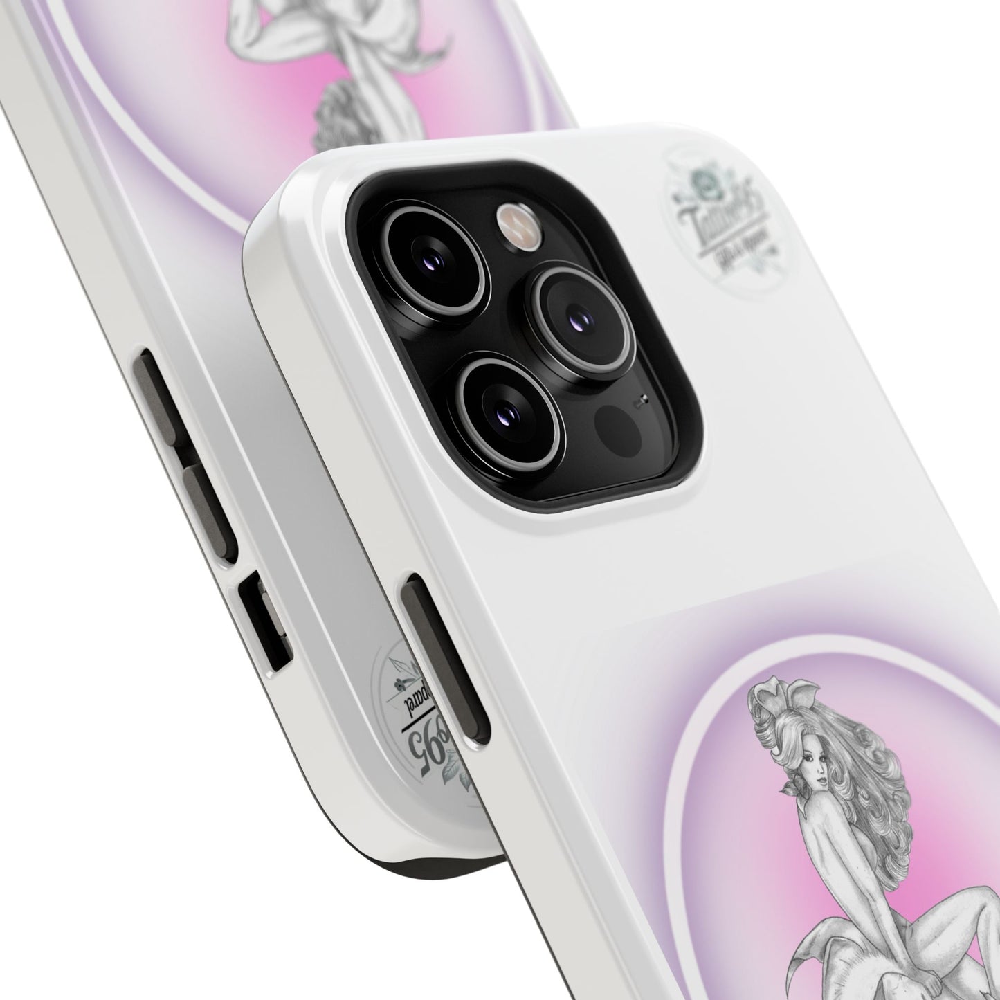 Pretty Bunny Vintage Artwork - iPhone Case