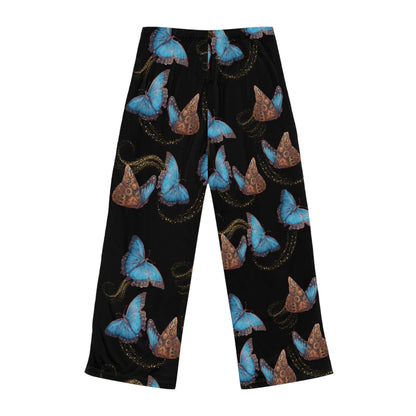 Blue Morphis Butterfly  Tattoo Art - Pajama Pants