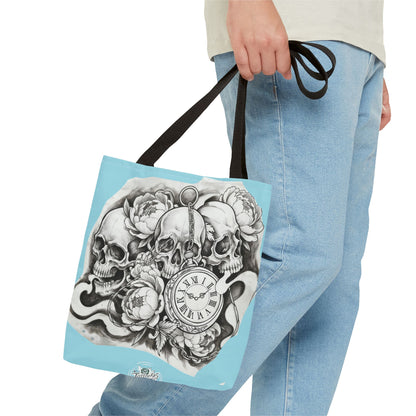 Skull Time - Tote Bag — Gothic Vintage Tattoo Art