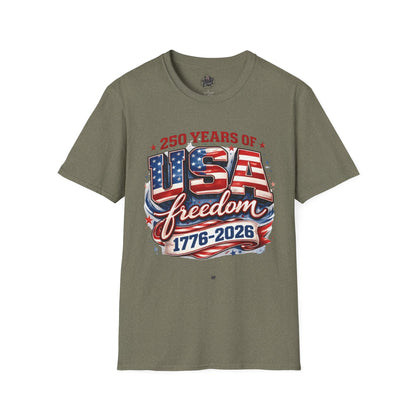 250 Years of Freedom - Happy Birthday America Unisex Tshirt, tees for women and men