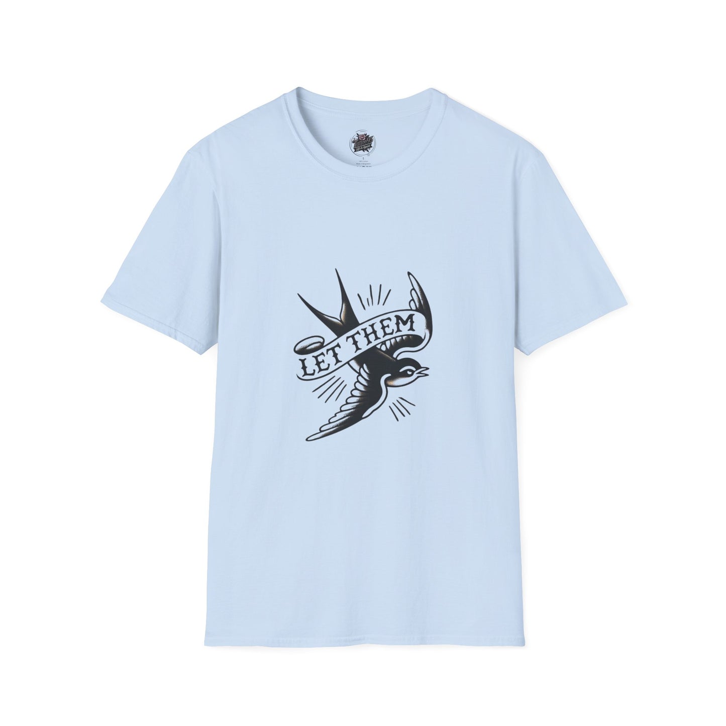 Retro Tattoo 'Let Them' Healing Message T-Shirt