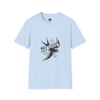 Retro Tattoo 'Let Them' Healing Message T-Shirt