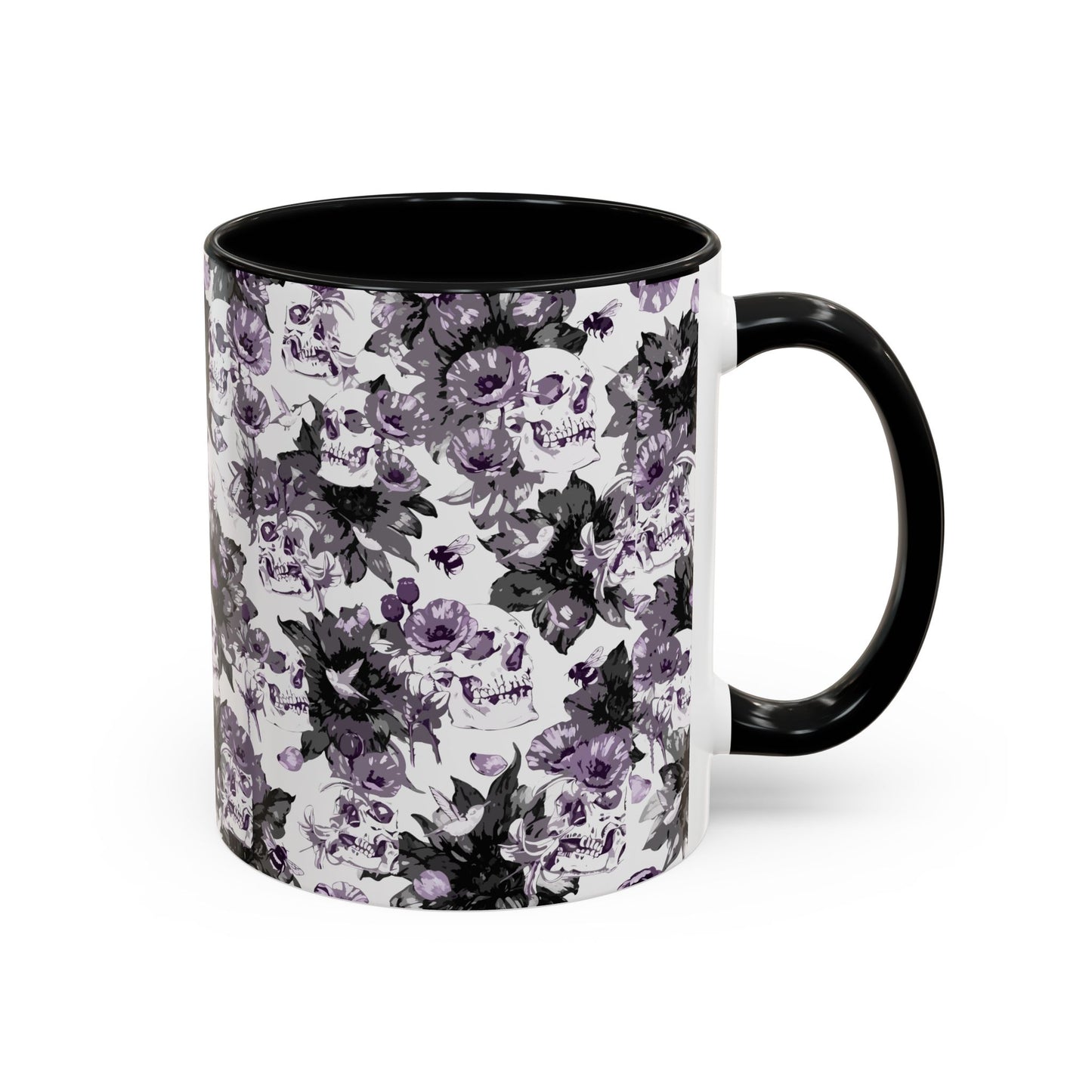 Purple Vintage Floral Coffee Mug — Accent 11/15oz