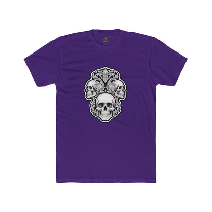 Skulls Filigree Crew Tee — Unisex Cotton Skull Filigree T-Shirt