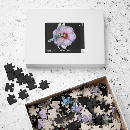 Dragonfly Hibiscus- Jigsaw Puzzle — 110/252/520/1014 - Piece Magical Artwork