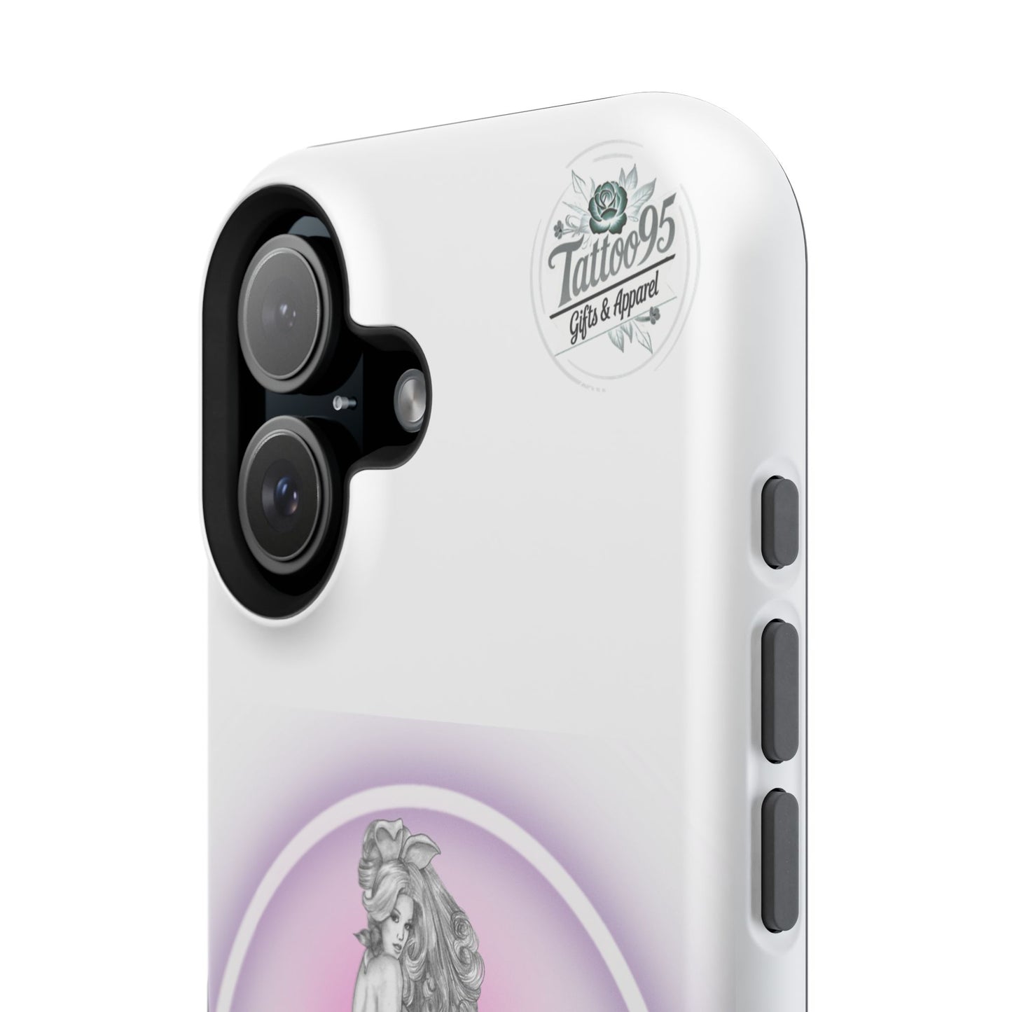 Pretty Bunny Vintage Artwork - iPhone Case