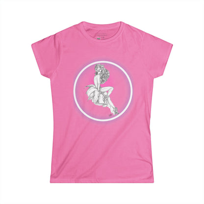 Pretty Bunny Vintage Artwork - T-Shirt Women's Softstyle