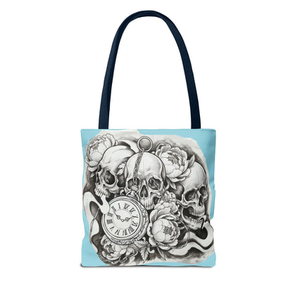Skull Time - Tote Bag — Gothic Vintage Tattoo Art