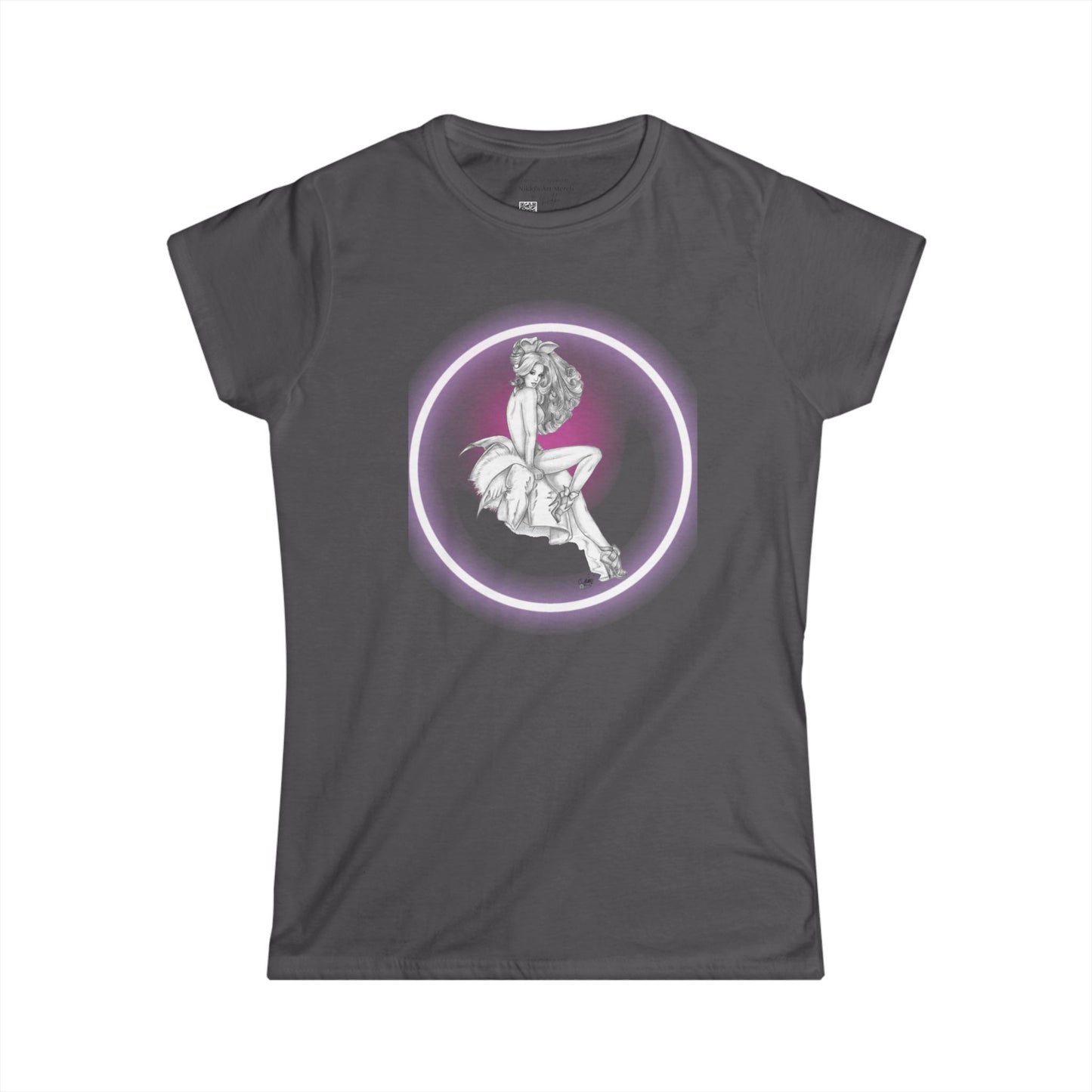 Pretty Bunny Vintage Artwork - T-Shirt Women's Softstyle