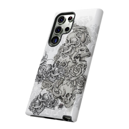 Cascading Skulls - Tough Phone Cases Available in most Galaxy series.