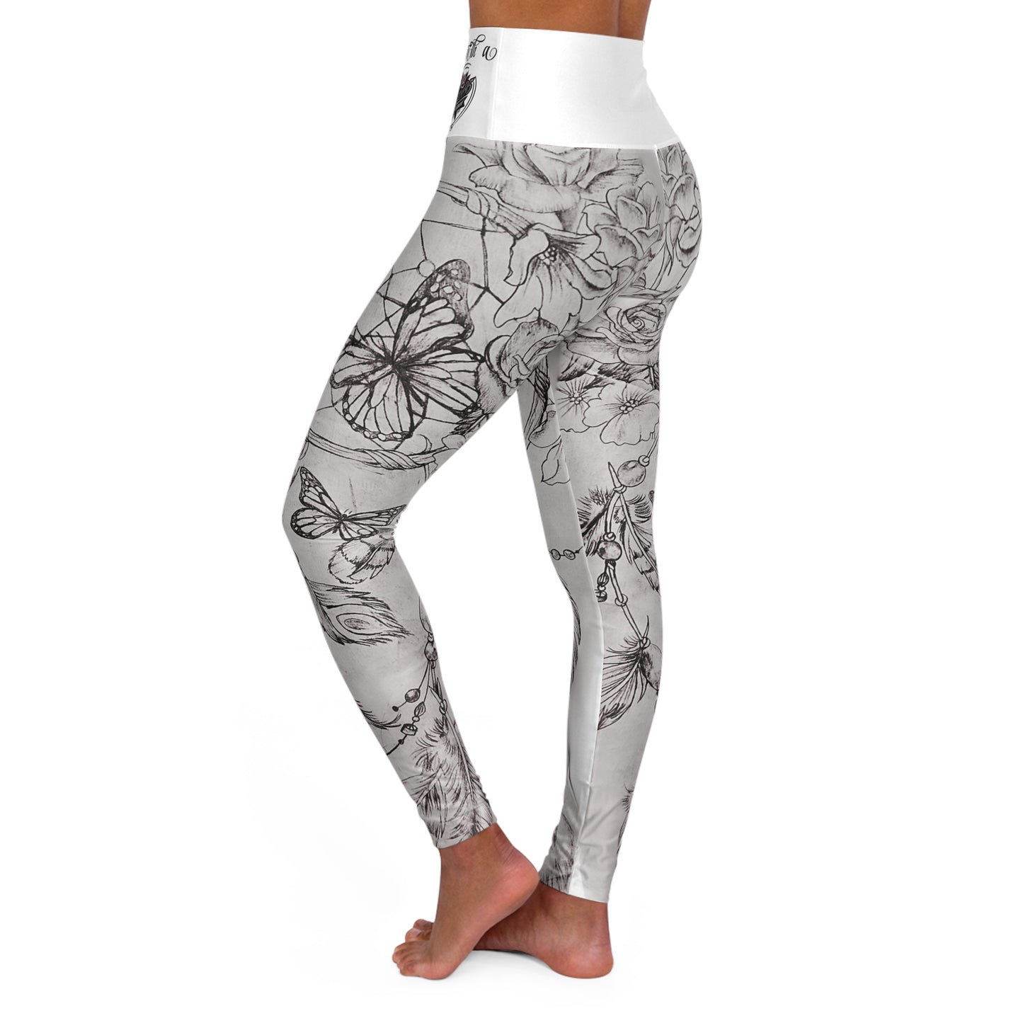 Dreamcatcher & Buttterflies - EVERYTHING STARTS w A DREAM-Yoga Pants