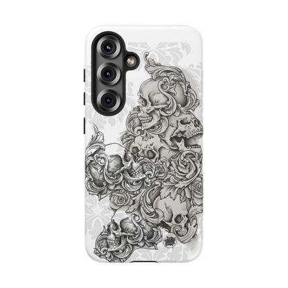 Cascading Skulls - Tough Phone Cases Available in most Galaxy series.
