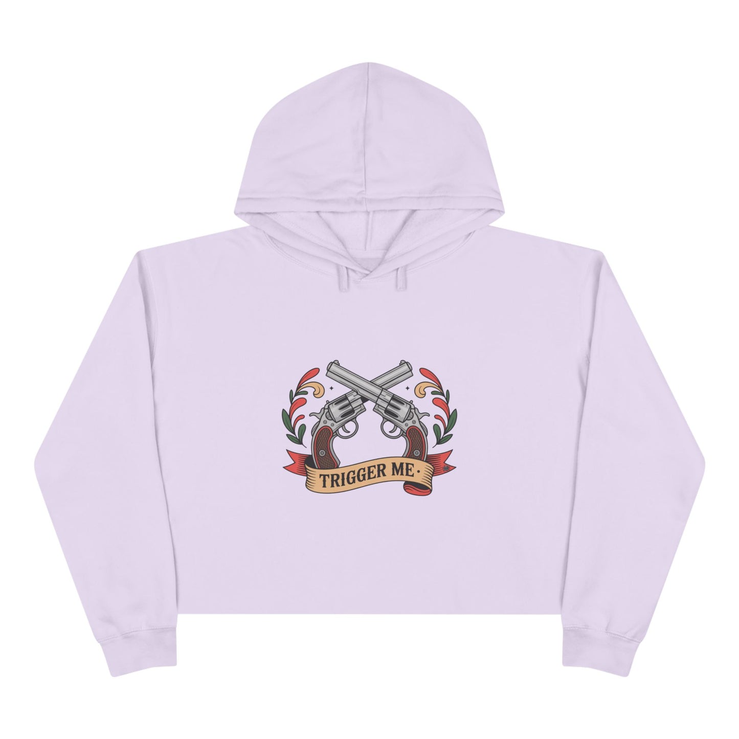 Trigger Me - Cropped Hoodie — Vintage Graphic