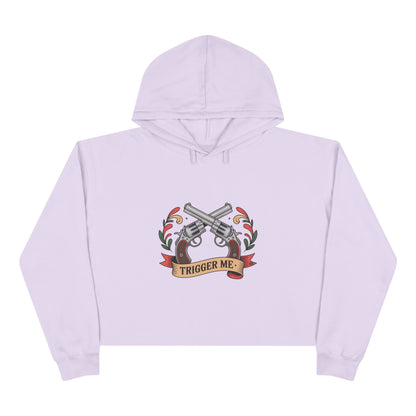 Trigger Me - Cropped Hoodie — Vintage Graphic