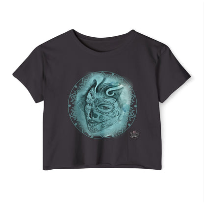 Beautiful Face - Black Cropped TShirt (XS-2XL)