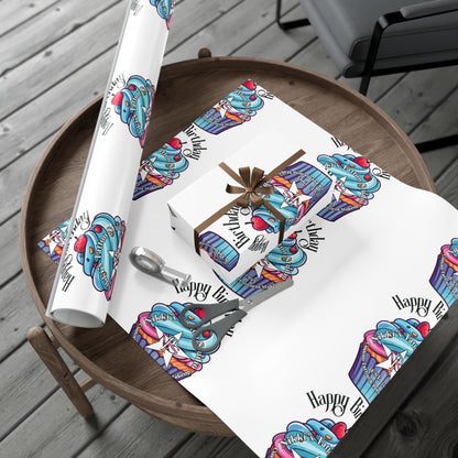 Nikki's Tattoo Studio Collection - Happy Birthday Gift Wrapping - Cupcake