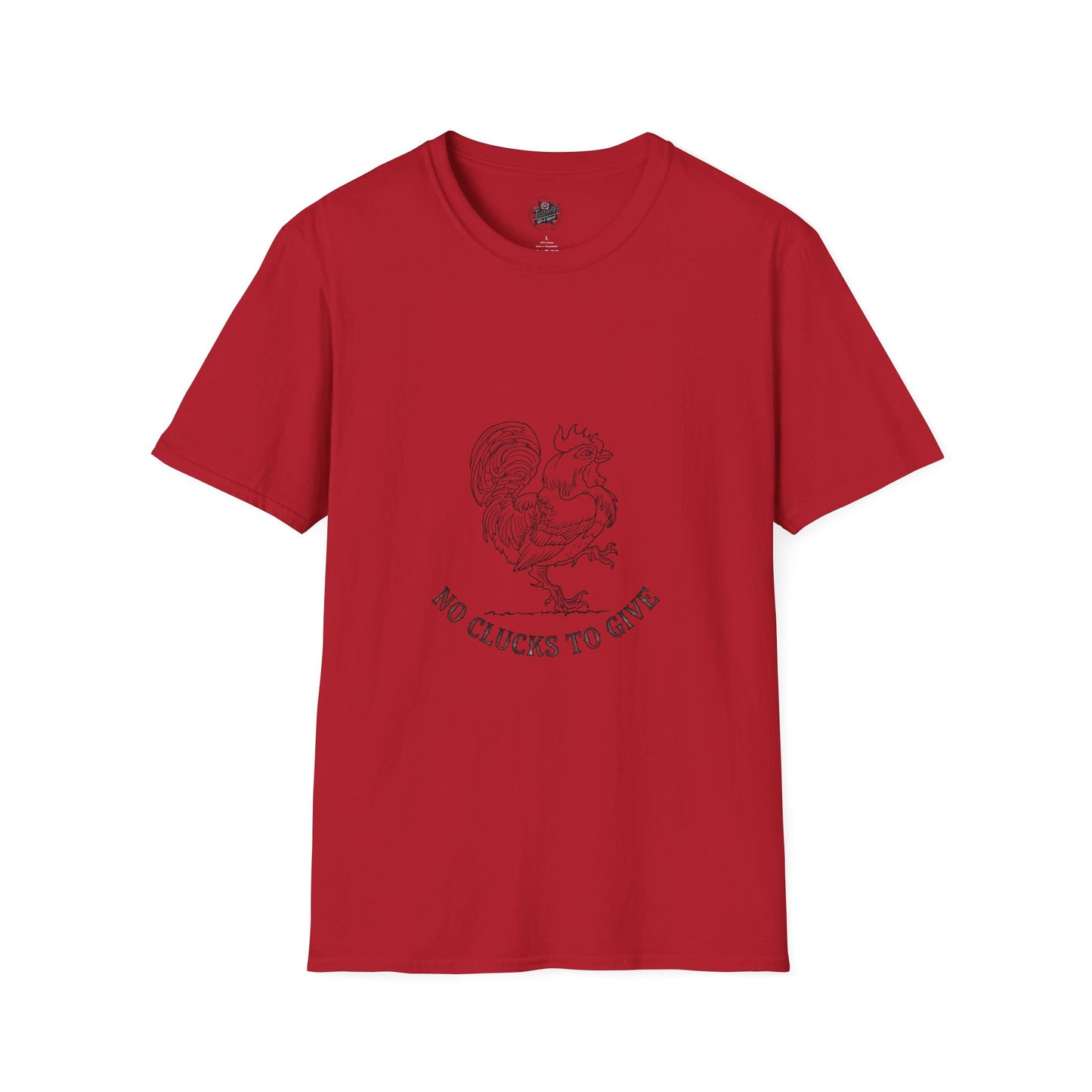 Rooster Tattoo "No Clucks To Give" Unisex T-Shirt