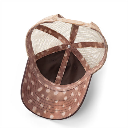 Butterfly Skulled Wings - Hat — Blue Graphic 'Quiet Promise' Women's Washed Mesh-Back Cap
