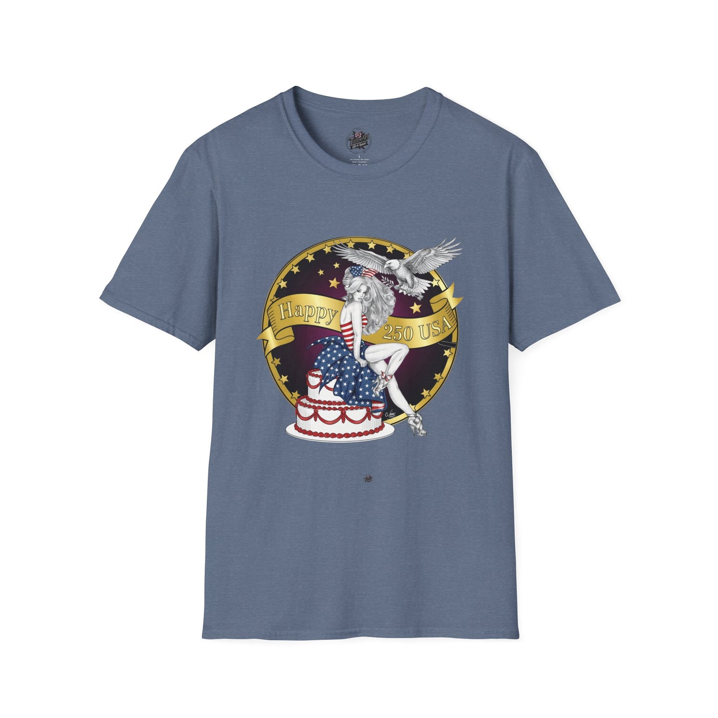 Patriotic '250 Years of Faith in the USA' T-Shirt — Happy Birthday America