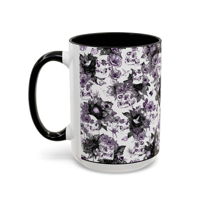 Purple Vintage Floral Coffee Mug — Accent 11/15oz