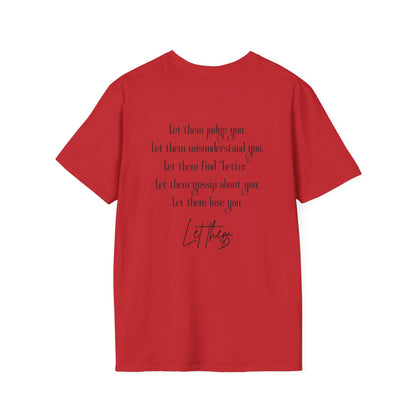 Retro Tattoo 'Let Them' Healing Message T-Shirt