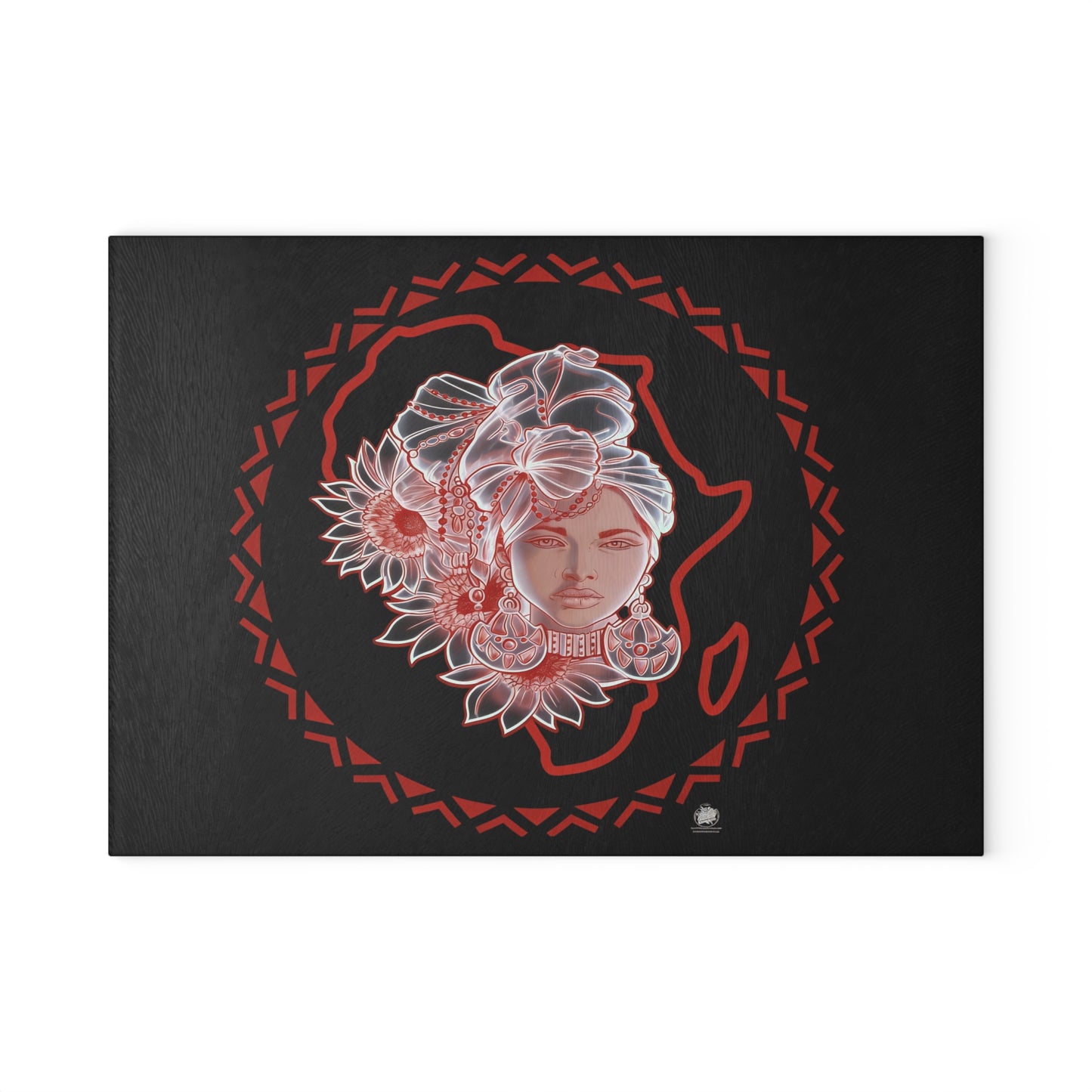 Gele Girl - Glass Cutting Board